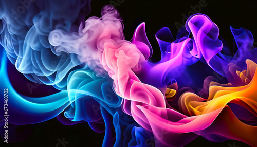 Smok texture of trendy abstract background. Creative flowing dynamic smoky wave.