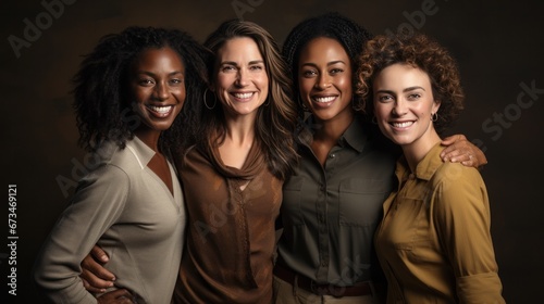 our women smiling