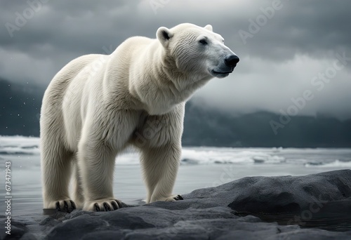 Polar bear, realistic, snow, © Reha