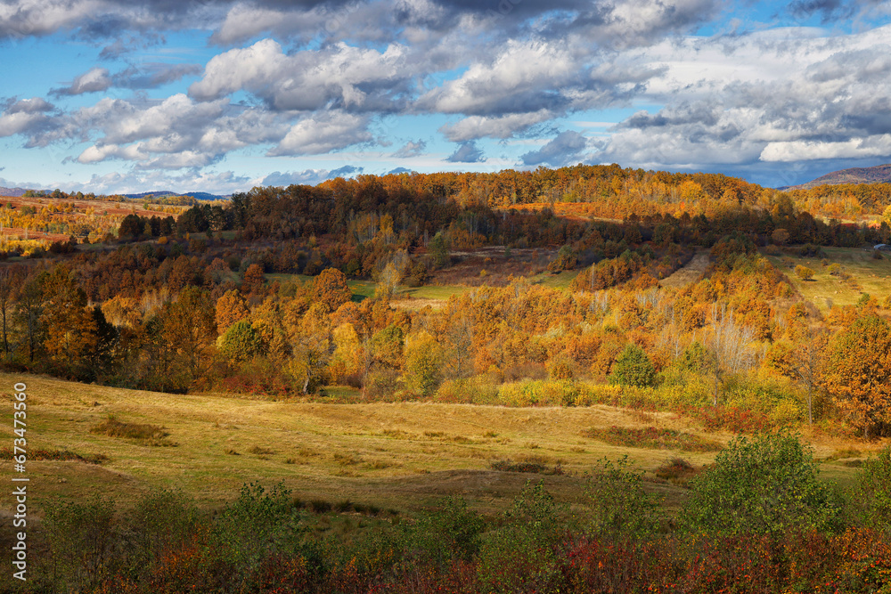 Autumn colours in Apuseni mountains, Occidental Carpathians of Romania, Europe. Warm autumn colours on a sunny day
Autumn colours in Apuseni mountains, Occidental Carpathians of Romania, Europe. Warm autumn colours on a sunny day
