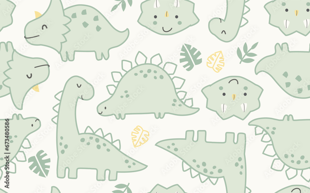 Dinosaur friends, Dinosaur family, Dino vector, cute dinosaur