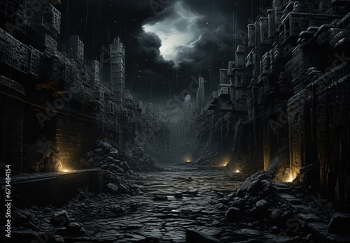 Dark Fantasy Landscape   horror landscape
