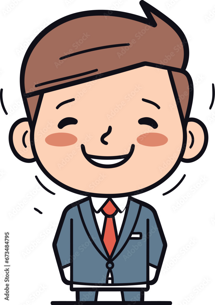 businessman character design. vector illustration eps10 graphic cartoon character
