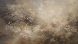 a painting of a sky filled with clouds. Expressive Ivory oil painting background