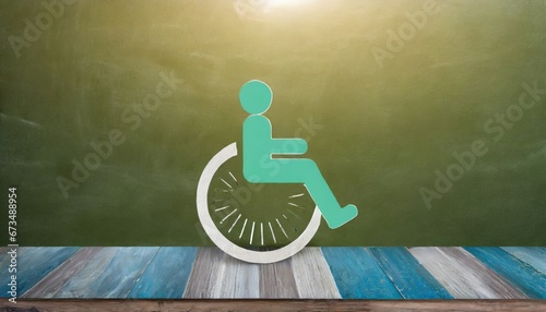 Accessibilité et Inclusion: Symbole Universel pour Handicap photo