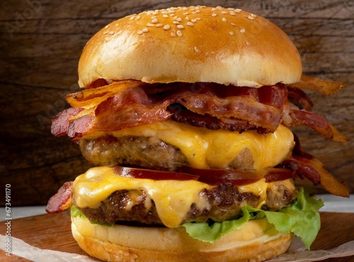 American Burger, Cheeseburger Close-Up