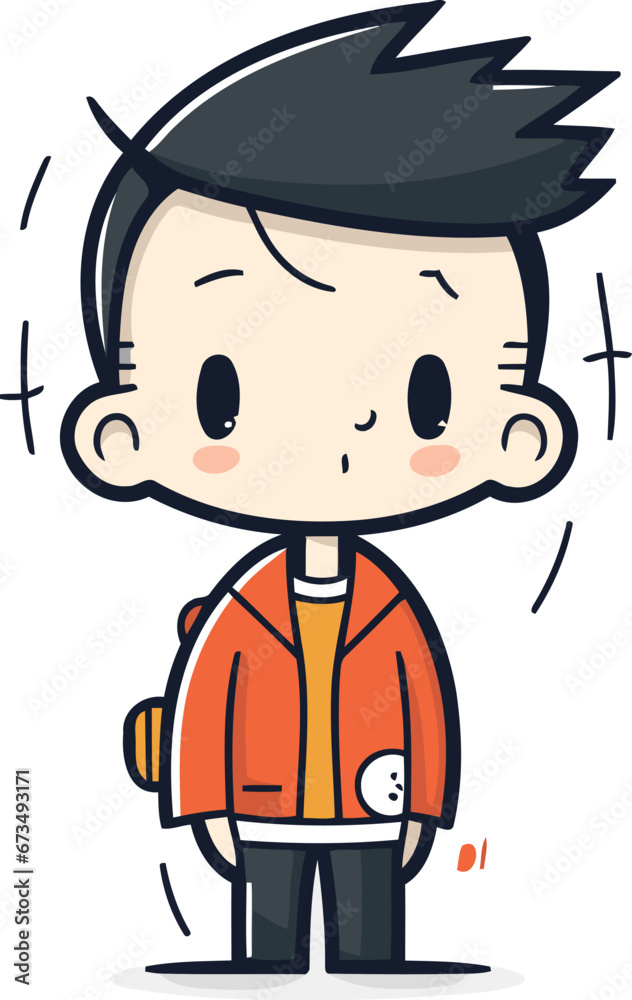 Cute boy cartoon vector illustration. Cute boy cartoon character. Cute boy cartoon vector illustration. Cute boy cartoon character.