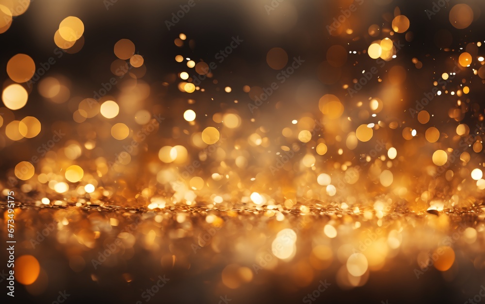 golden luxury bokeh dust background