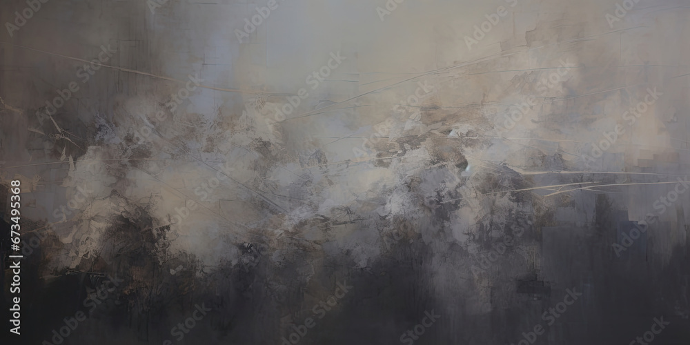 Expressive Silver oil painting background