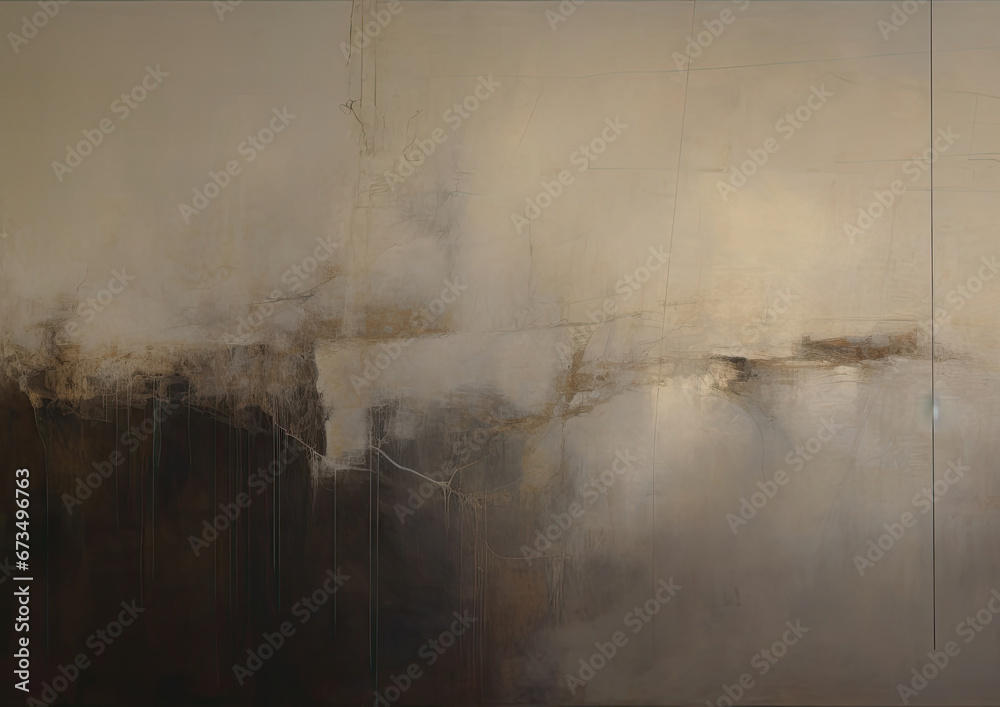 Expressive Gray oil painting background