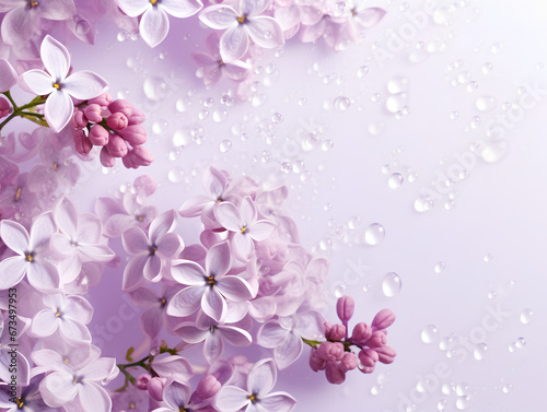 Beautiful violet background from lilac flowers close-up, Spring flowers.