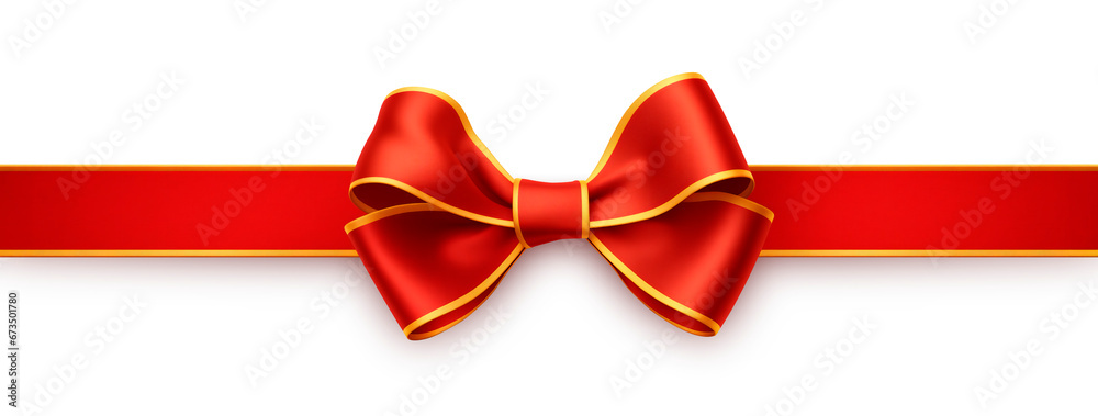 Red Ribbon with Golden Edges for Gift Wrapping Gift, Christmas, and Valentine's Red Ribbon with Golden Edges for Gift Wrapping Gift, Christmas, and Valentine's