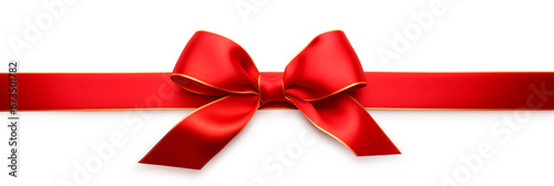 Decorative Red and Gold Bow for Gift, Christmas, and Valentine's"
