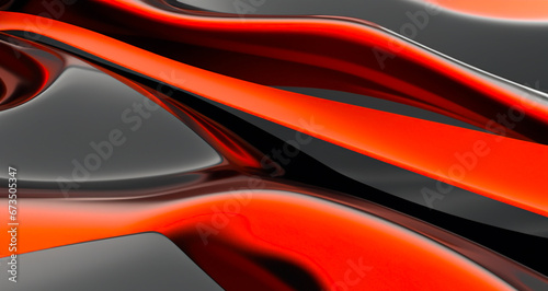 abstract red and black background with some smooth lines in it (3d render)  © Mustafa Kurnaz