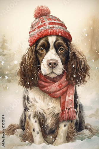 Obraz na płótnie English Springer Spaniel Dog