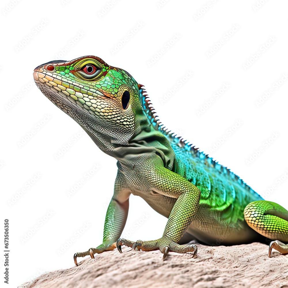 Fototapeta premium Western Green Lizard