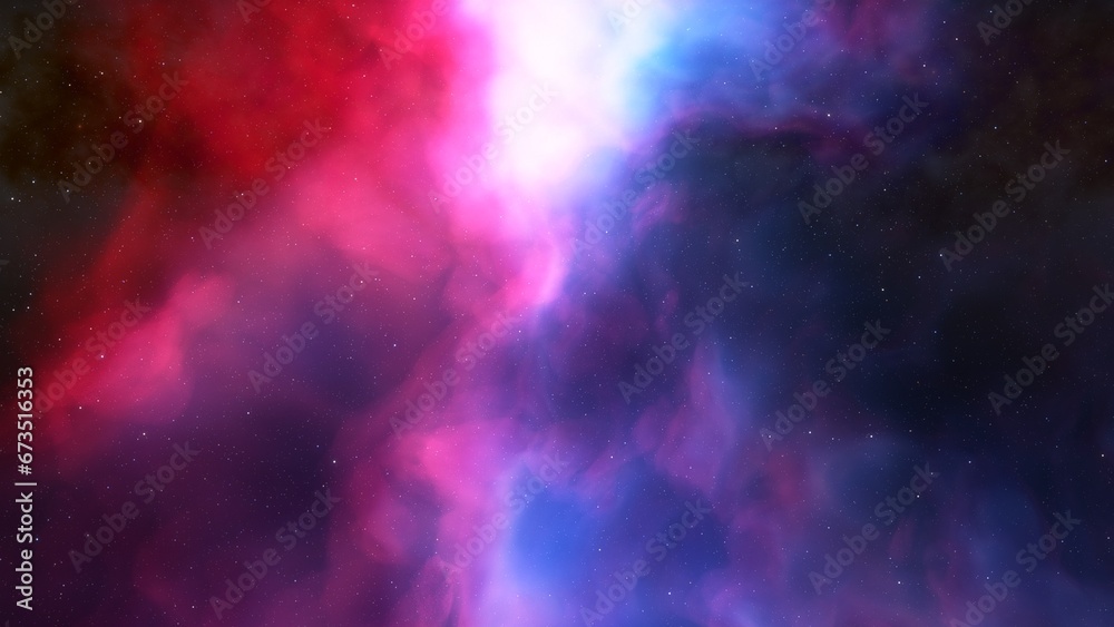 nebula gas cloud in deep outer space