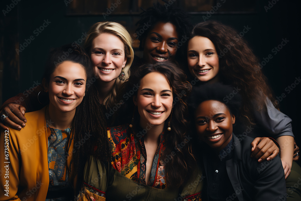 a group of people of different nationalities and smile a group of people of different nationalities and smile