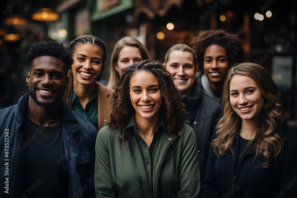 a group of people of different nationalities and smile a group of people of different nationalities and smile