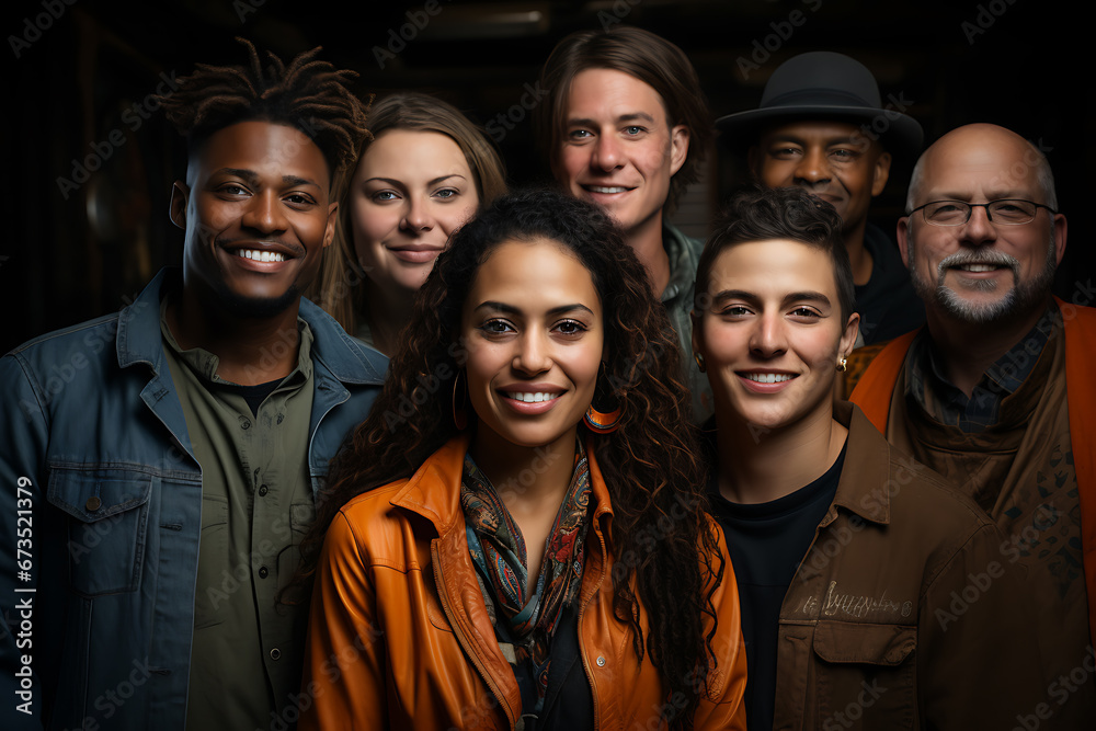 a group of people of different nationalities and smile a group of people of different nationalities and smile