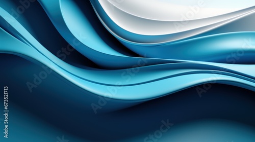 Abstract background, white and blue wave fluid background, wallpaper banner concept
