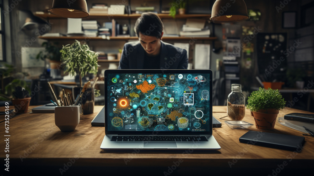 Business Logo, created with Generative AI technology