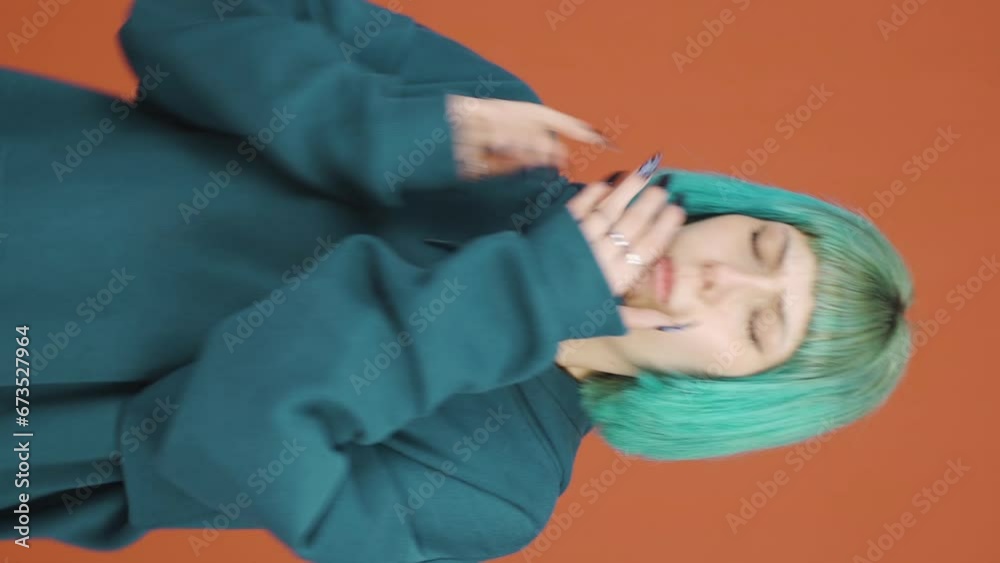 Vertical video of Sick young woman coughing. Vertical video of Sick young woman coughing.