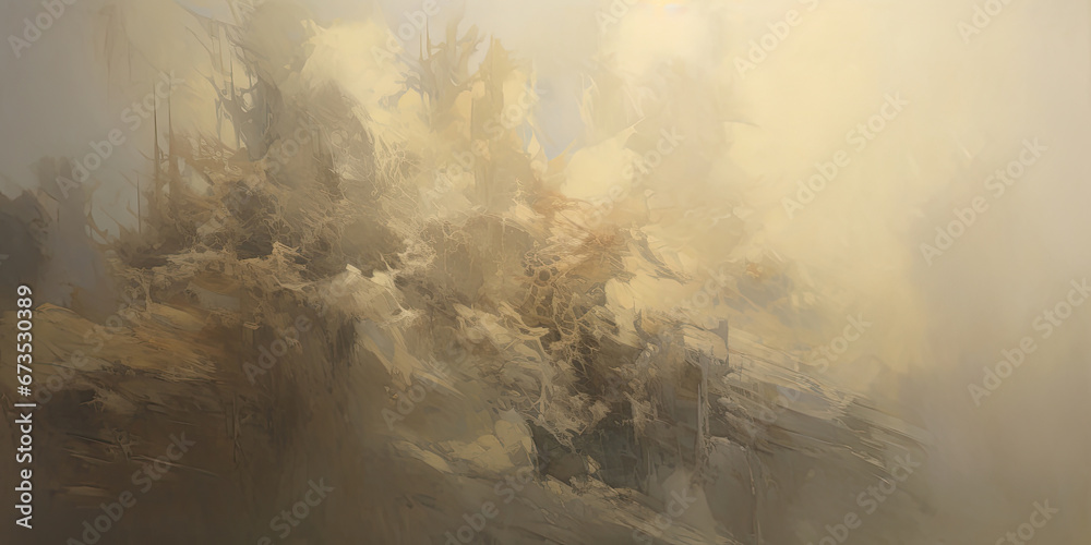 Expressive Bronze oil painting background