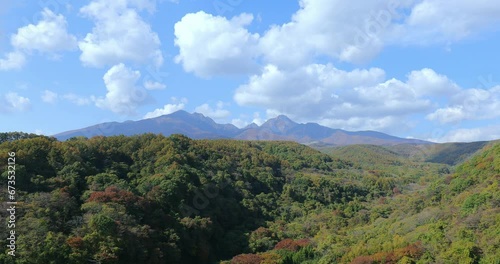 (山梨県-風景４k)秋の八ヶ岳連峰風景