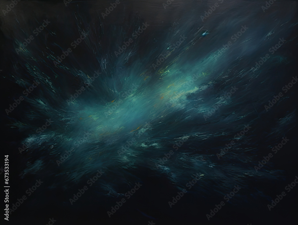 Expressive Teal oil painting background Expressive Teal oil painting background