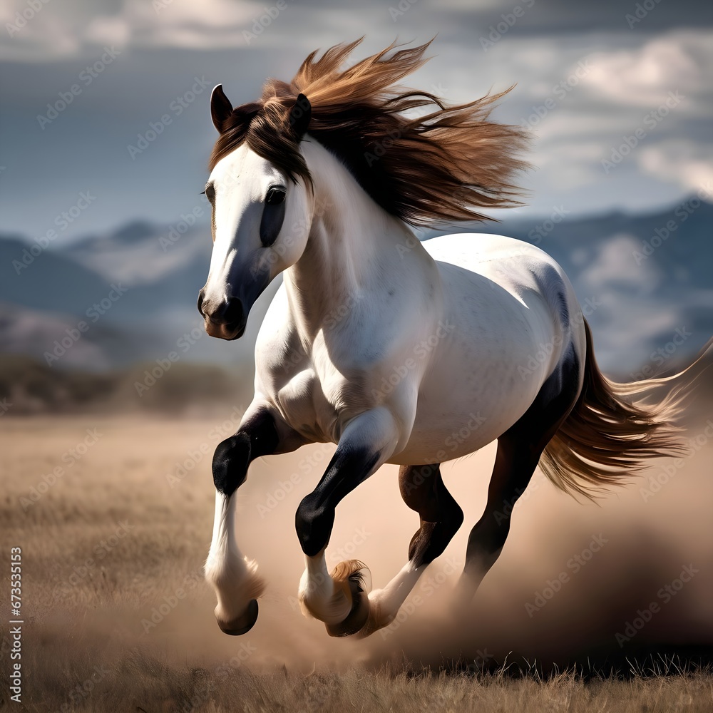 horse in the field horse in the field