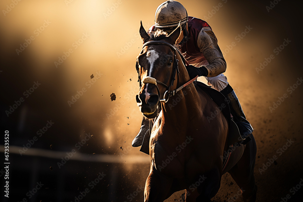 Fototapeta premium 競馬ジョッキー