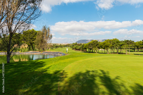 LAGO CAMPO DE GOLF CAMPO DE GOLF detalles golf course details europe spain el plantio alicante 2023 