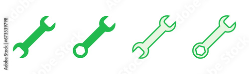 Wrench icon set. repair icon vector. tools icon vector