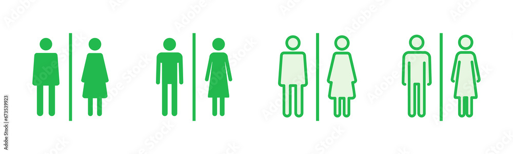 Toilet icon set. restrooms icon vector. bathroom sign. wc, lavatory Toilet icon set. restrooms icon vector. bathroom sign. wc, lavatory