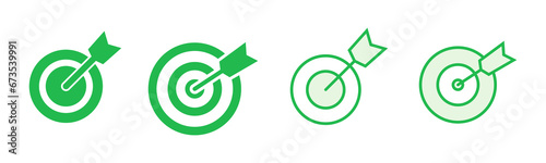 Target icon set. goal icon vector. target marketing icon vector