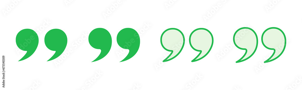 Quote icon set. Quotation mark symbol. Quote icon set. Quotation mark symbol.
