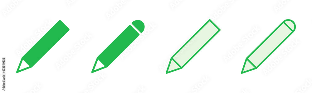 Pencil icon set. pen symbol. edit icon vector Pencil icon set. pen symbol. edit icon vector