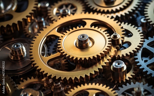 gears and cogs interlocking, representing workflow, efficiency, and the mechanics of business operations.