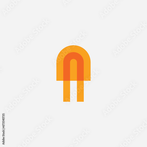 Lightbulb led logo design illustration vector template