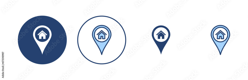Address icon vector. home location sign and symbol. pinpoint Address icon vector. home location sign and symbol. pinpoint