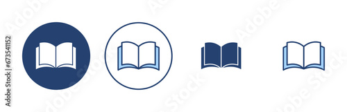 Book icon vector. open book sign and symbol. ebook icon
