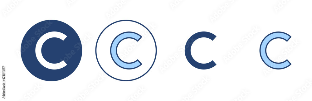Copyright icon vector. copyright sign and symbol Copyright icon vector. copyright sign and symbol
