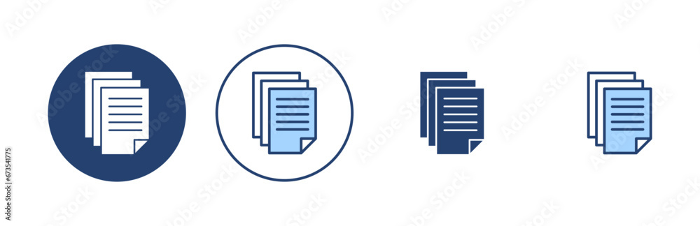 Document icon vector. Paper sign and symbol. File Icon Document icon vector. Paper sign and symbol. File Icon