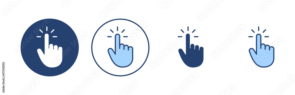 Hand cursor icon vector. cursor sign and symbol. hand cursor icon clik