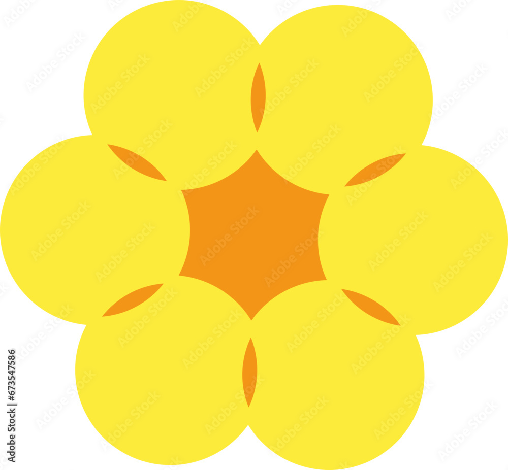 A decorative yellow oval shape A decorative yellow oval shape