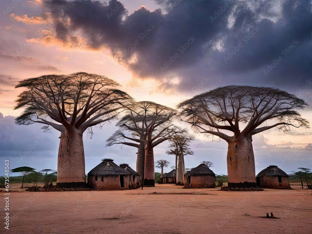  baobab tree ,madagascar