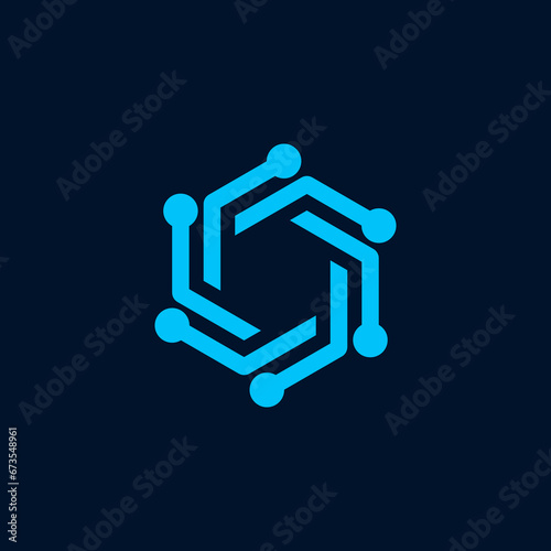 Abstract business company logo. Corporate identity design element