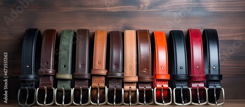 New black belts for men on a background photo