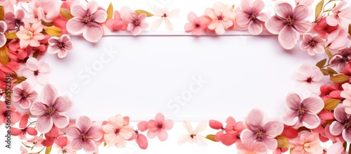 Floral pattern encased within a simple outline